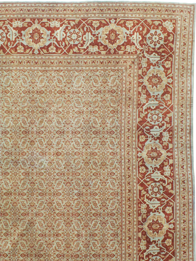 Antique Persian Tabriz Carpet, No.22052 - Galerie Shabab