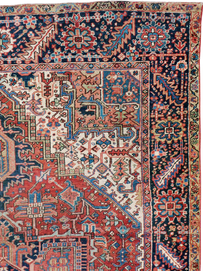 Vintage Persian Heriz Carpet, No.22066 - Galerie Shabab