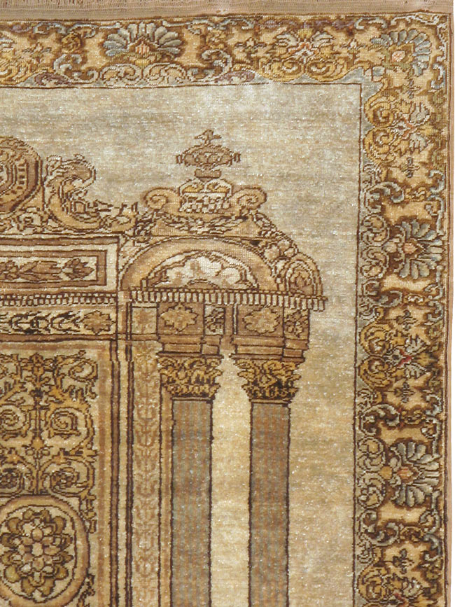 Antique Turkish Kayseri Pictorial Rug, No.22074 - Galerie Shabab