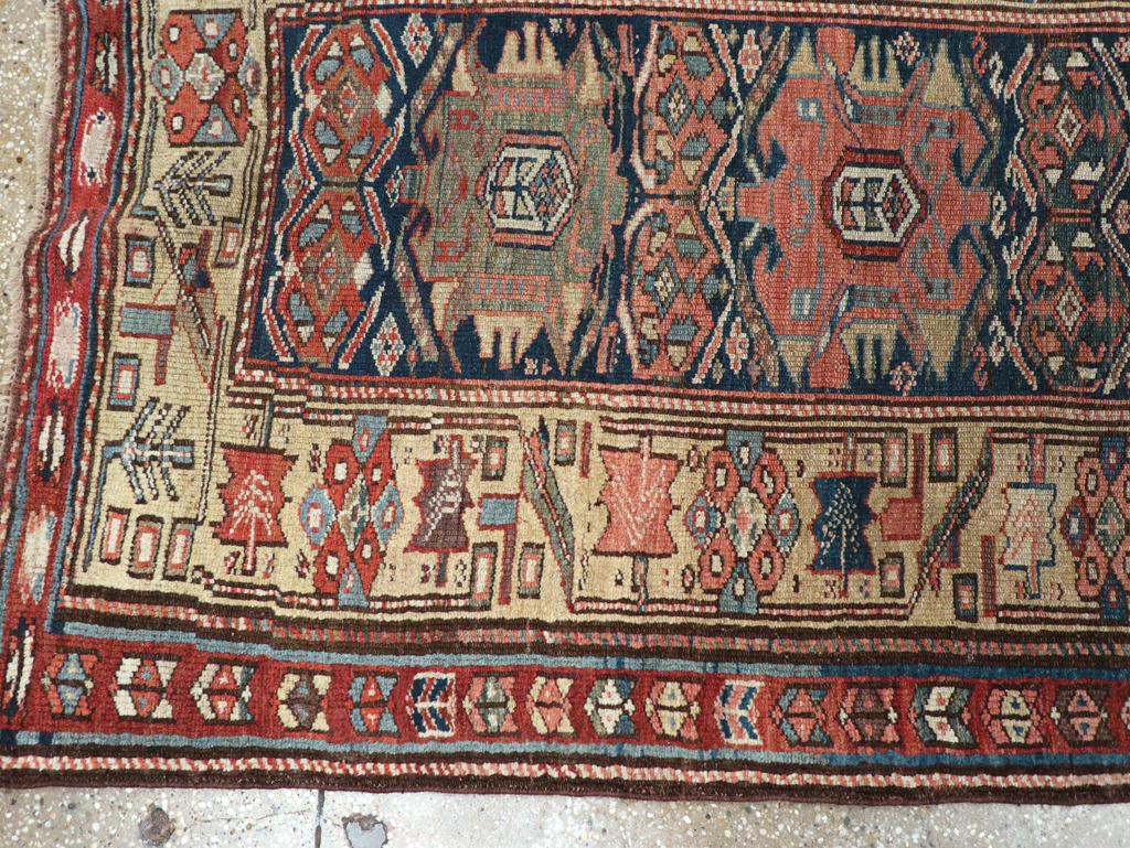 Antique Persian Kurdish Runner, No.22295 - Galerie Shabab