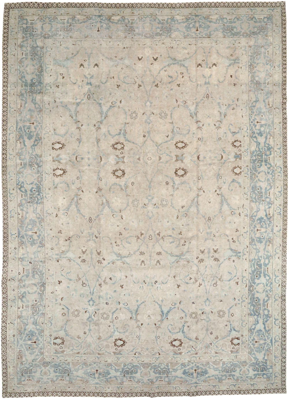 Antique Persian Tabriz Carpet, No.22407 - Galerie Shabab