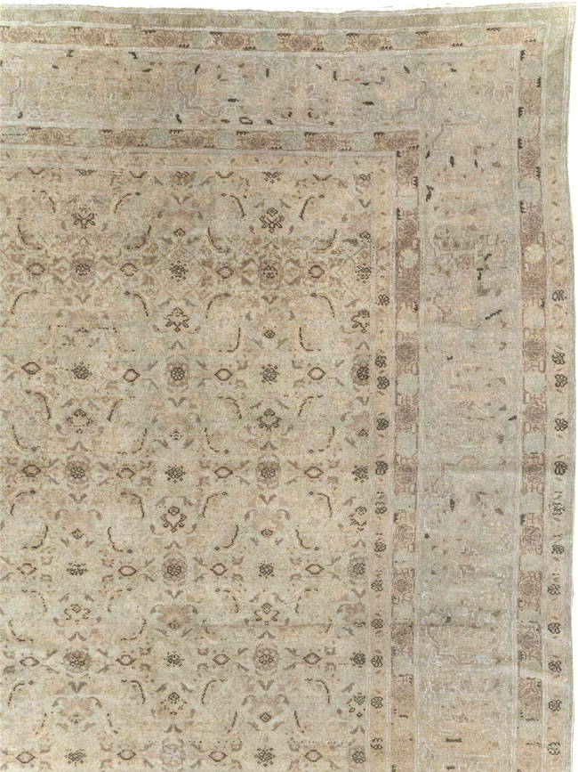 Antique Persian Senneh Tabriz Room Size Carpet, No.22533 - Galerie Shabab