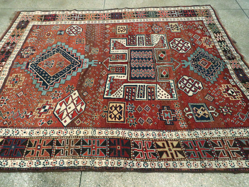 Antique Persian Kurdish Rug, No.22562 - Galerie Shabab