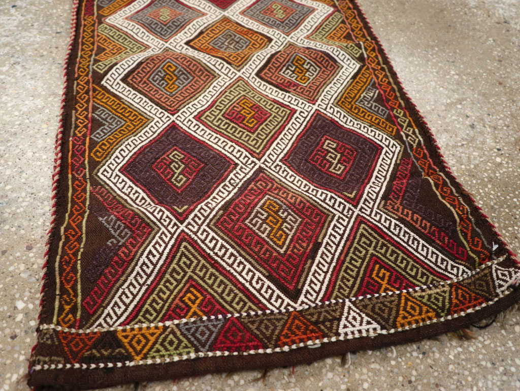 Antique Turkish Flatweave Kilim Pillowcase (Pair: 1 of 2), No.22663 - Galerie Shabab