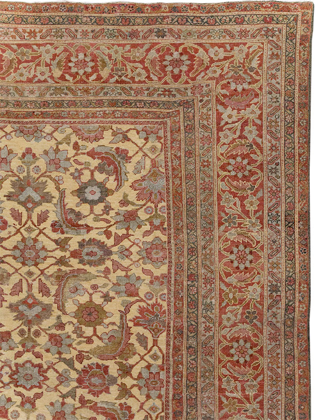 Antique Persian Mahal Oversize Carpet, No.22759 - Galerie Shabab