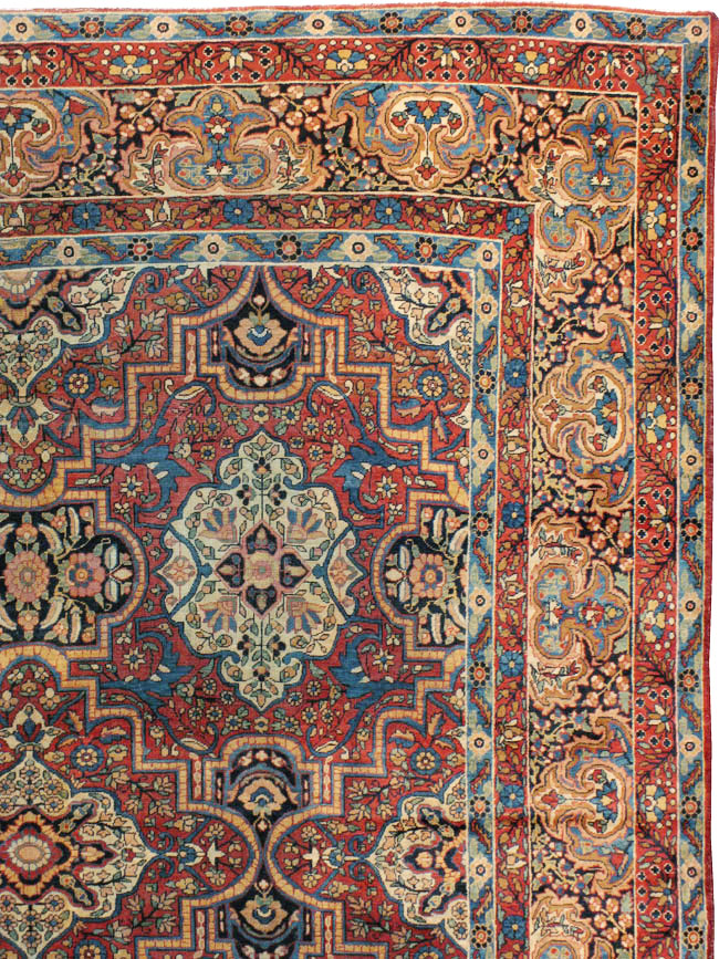 Antique Persian Lavar Kerman Carpet, No.22867 - Galerie Shabab