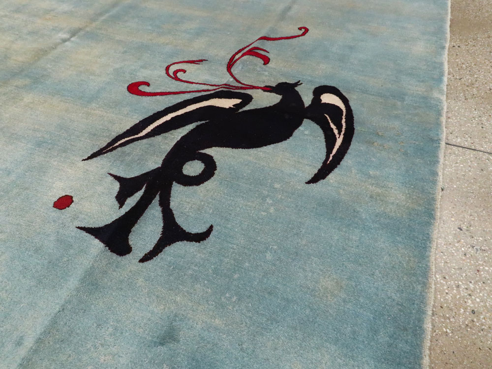 Vintage Persian Modernist Art-Deco Carpet, No.22909 - Galerie Shabab