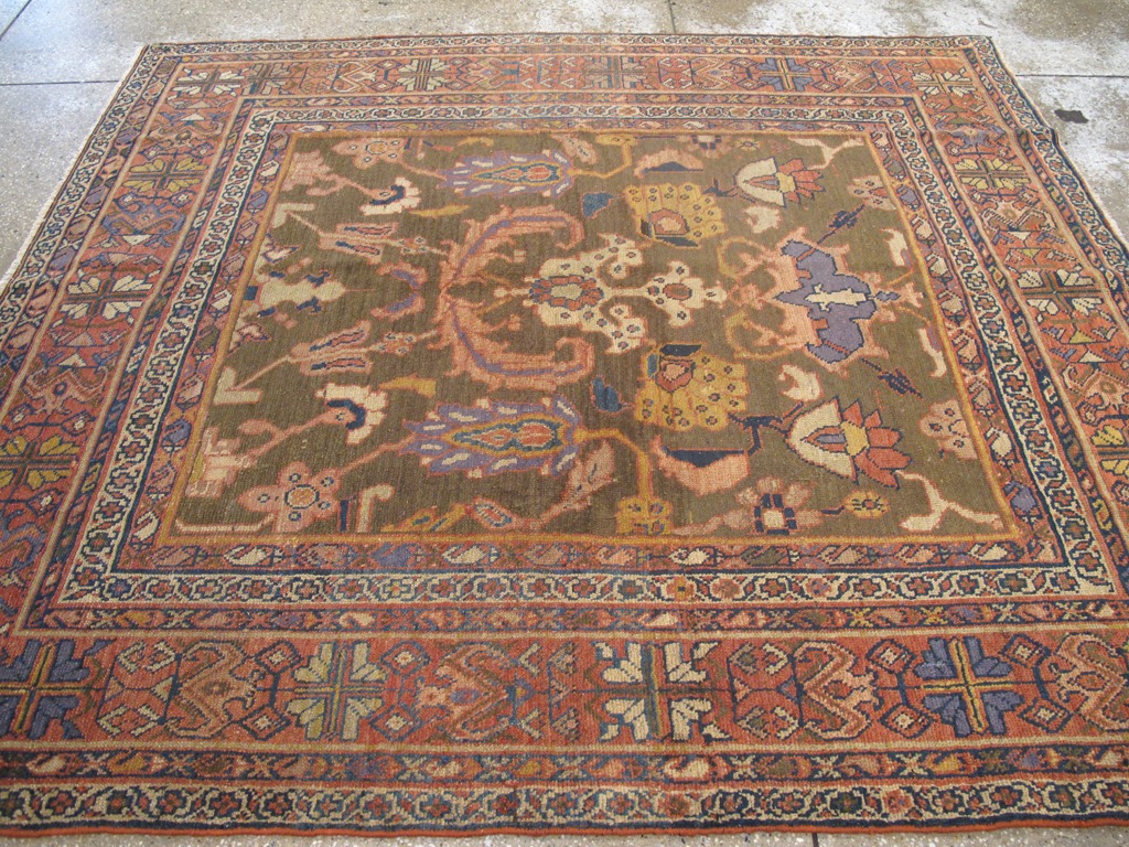 Antique Persian Mahal Carpet, No.23079 - Galerie Shabab