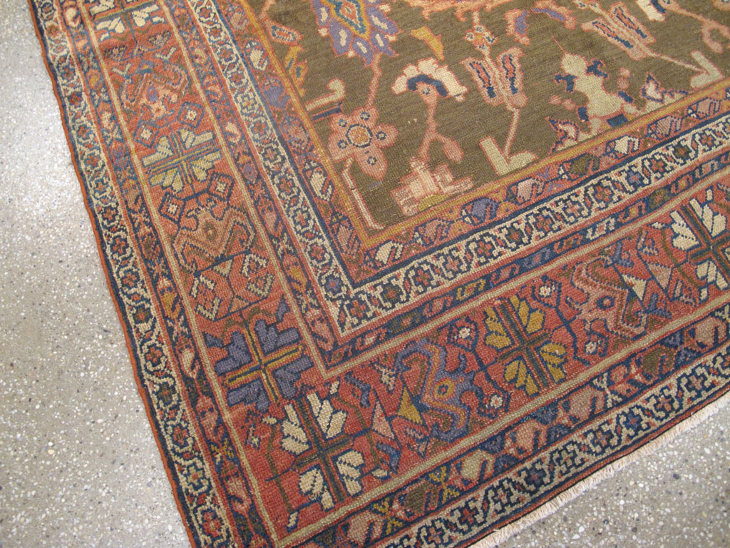 Antique Persian Mahal Carpet, No.23079 - Galerie Shabab