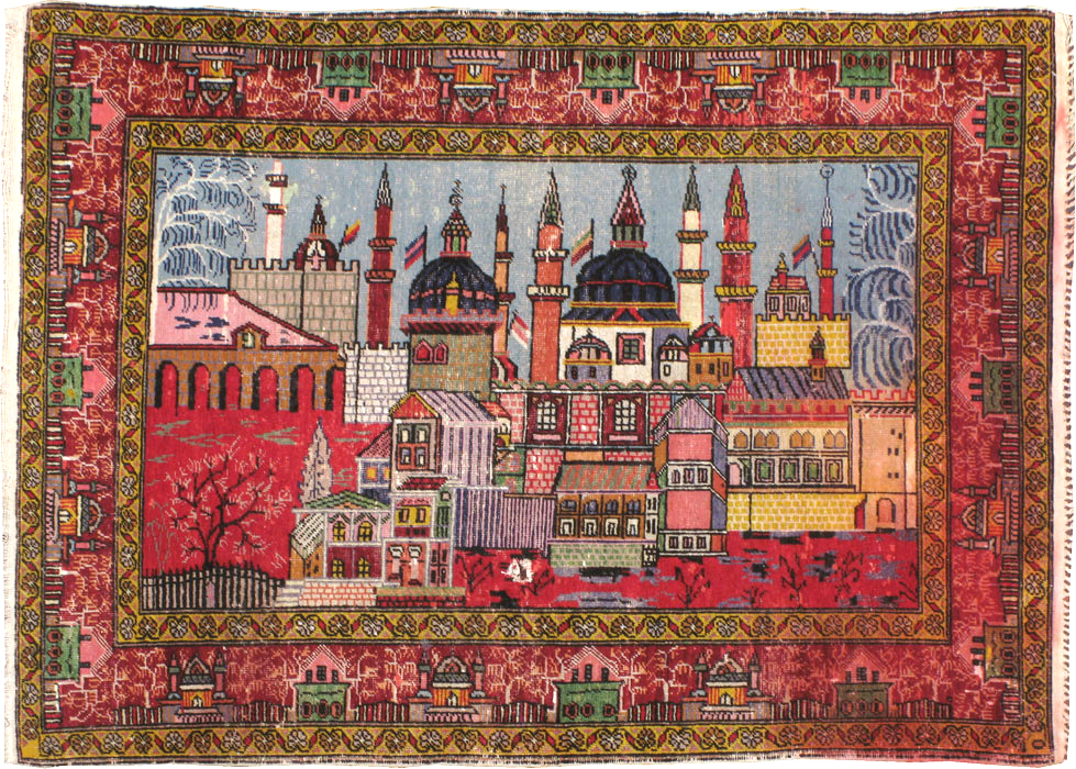 Vintage Anatolian Pictorial Rug, No.23202 - Galerie Shabab