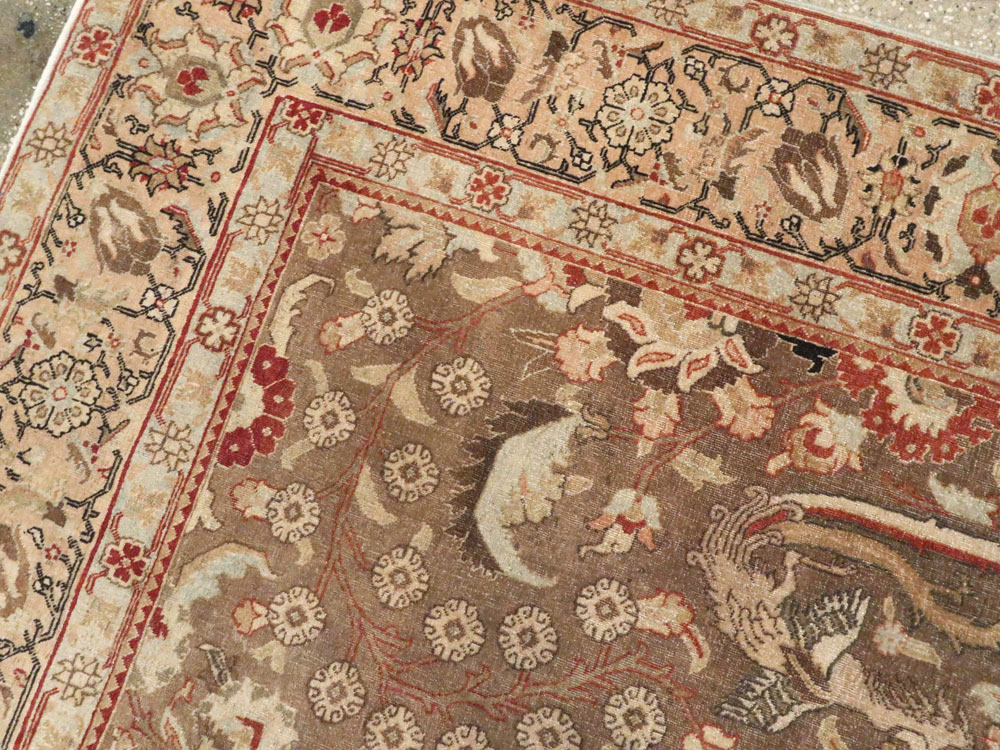 Vintage Persian Tabriz Rug, No.23250 - Galerie Shabab
