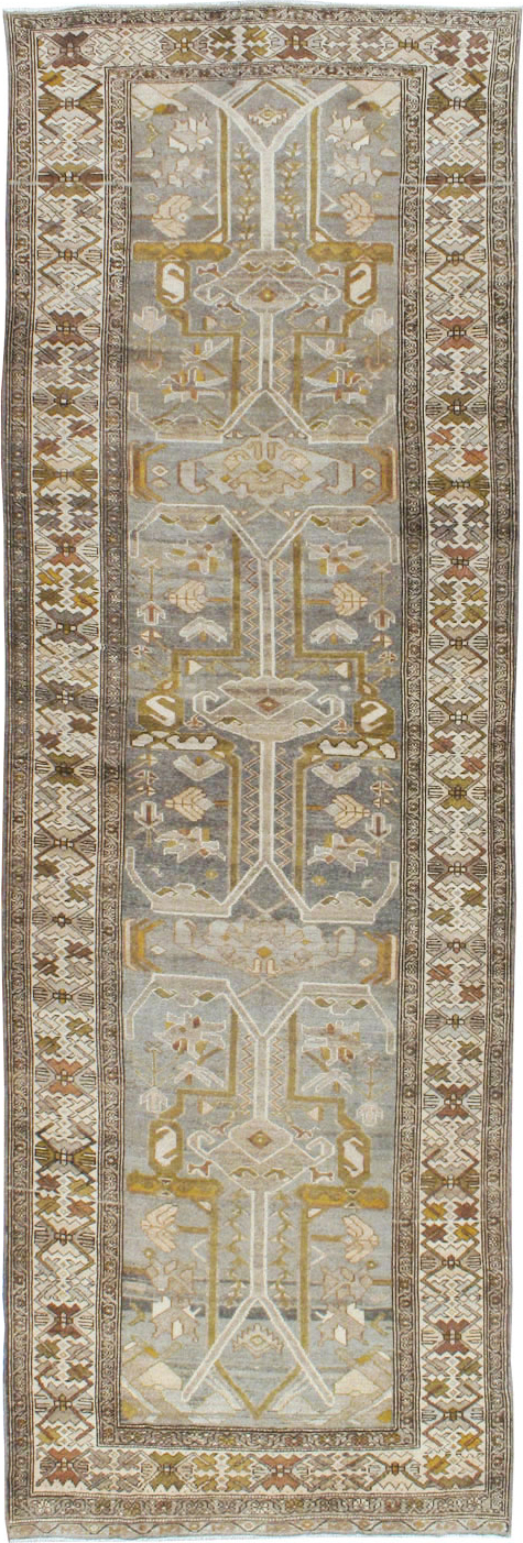Vintage Persian Malayer Wide Gallery Runner, No.23375 - Galerie Shabab