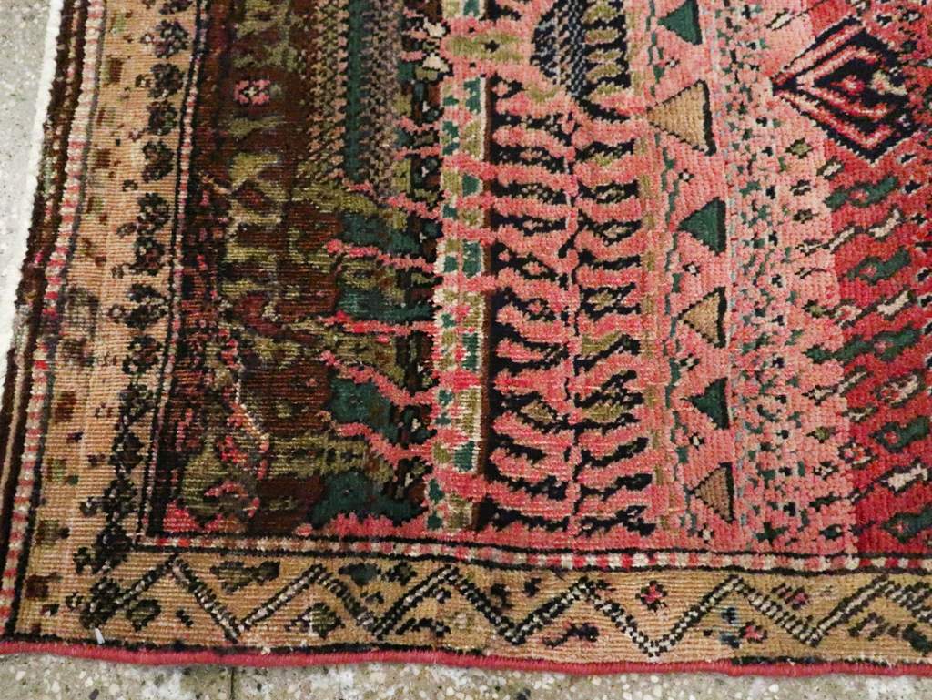 Vintage Persian Mahal Throw Rug, No.23445 - Galerie Shabab