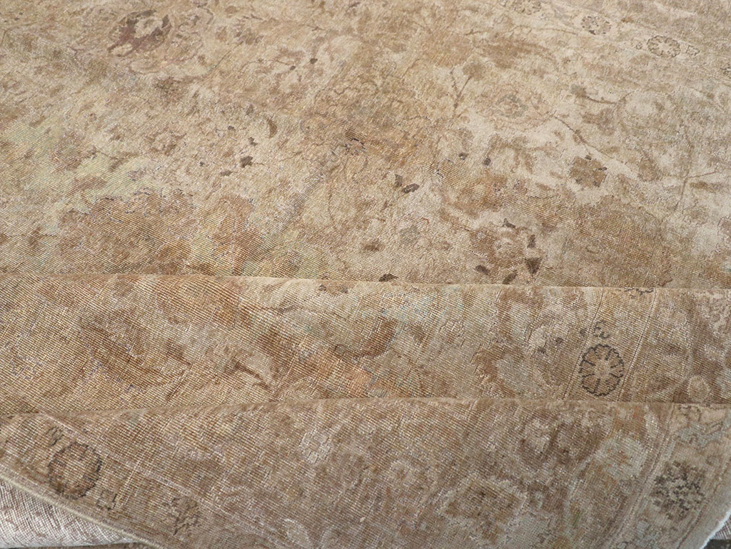 Antique Persian Tabriz Small Room Size Carpet, No.23458 - Galerie Shabab