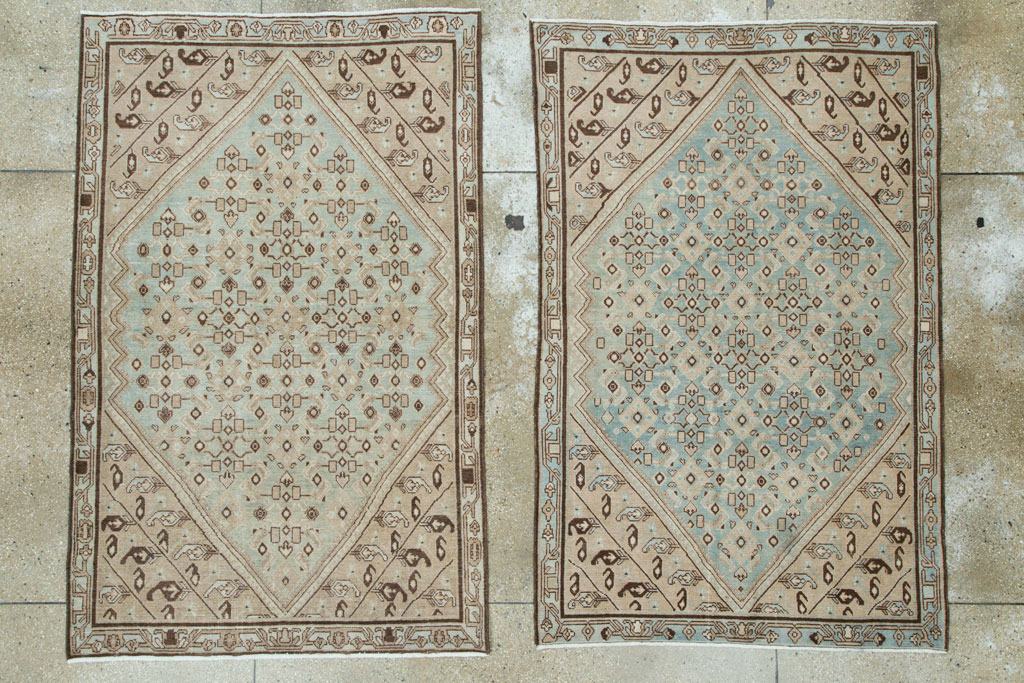 Vintage Persian Malayer Rug (Pair: 2 of 2), No.23480 - Galerie Shabab