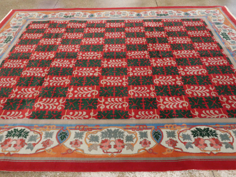 Vintage Chinese Art Deco Carpet, No.23612 - Galerie Shabab