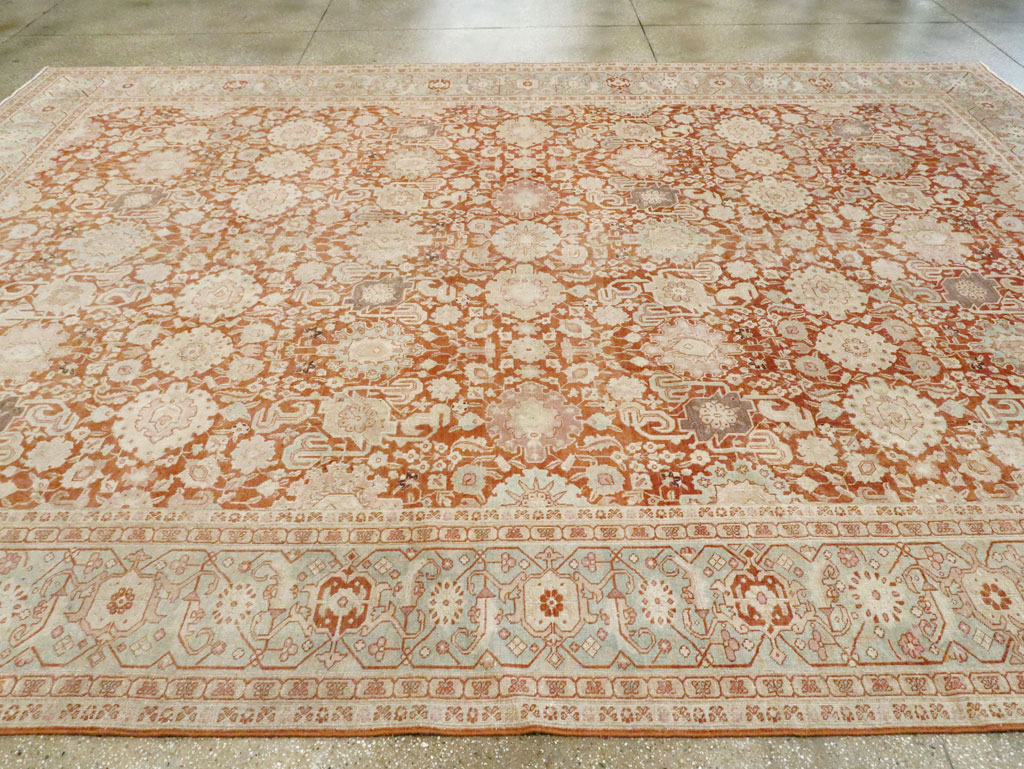 Antique Persian Tabriz Large Room Size Carpet, No.23620 - Galerie Shabab