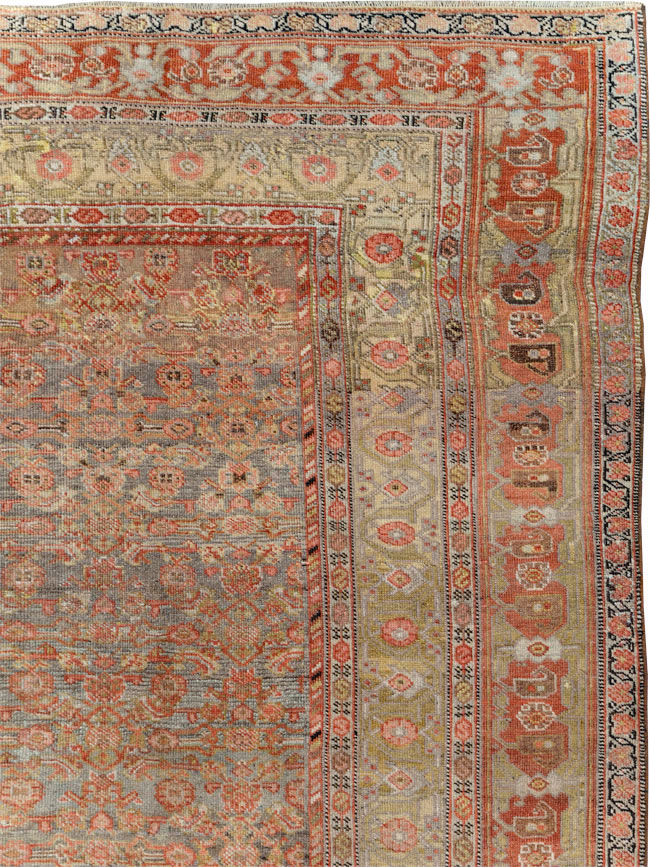 Antique Persian Bidjar Room Size Carpet, No.23633 - Galerie Shabab