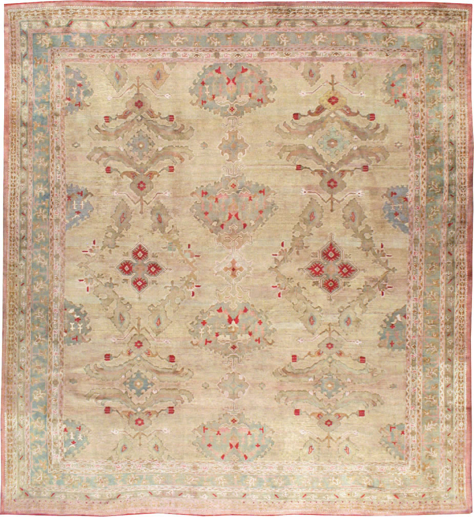 Antique Turkish Oushak Carpet, No.23706 - Galerie Shabab