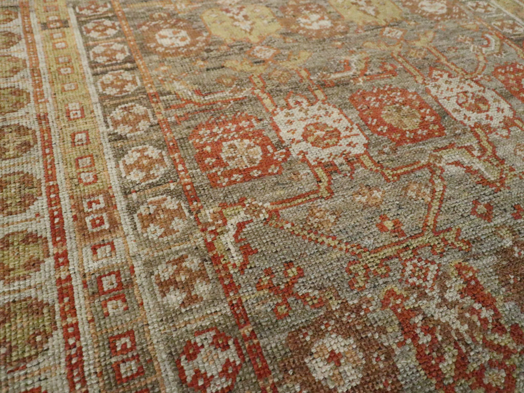 Antique Persian Kurdish Wide Gallery Runner, No.23725 - Galerie Shabab