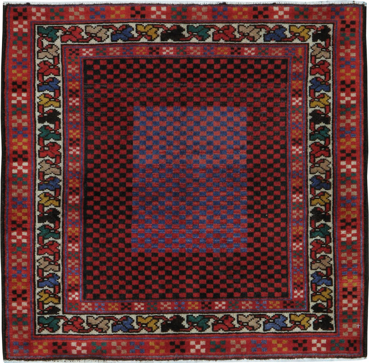 Vintage Persian Malayer Modernist Rug (Pair: 2 of 2), No.23731 - Galerie Shabab