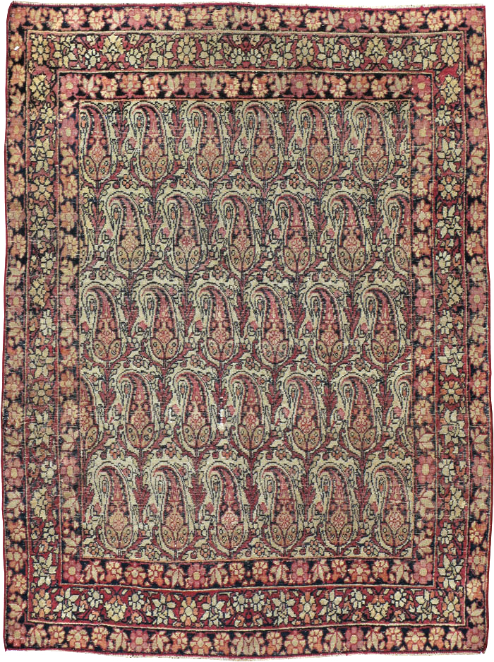 Antique Persian Lavar Kerman Rug, No.23792 - Galerie Shabab