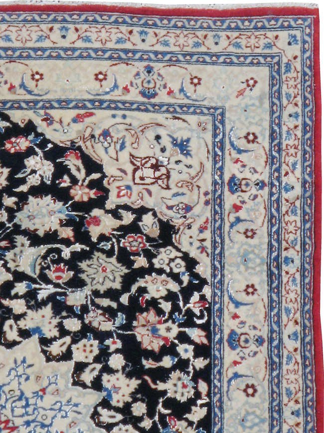 Vintage Persian Nain Rug, No.23799 - Galerie Shabab