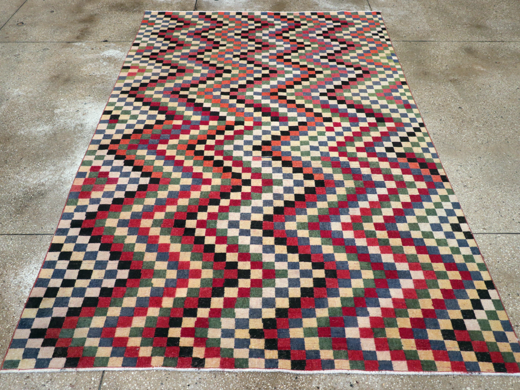 Vintage Turkish Anatolian Accent Carpet, No.23816 - Galerie Shabab