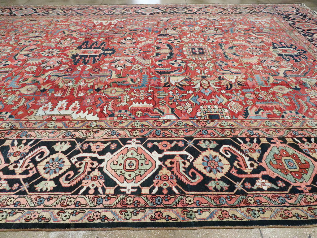 Antique Persian Heriz Carpet, No.23840 - Galerie Shabab
