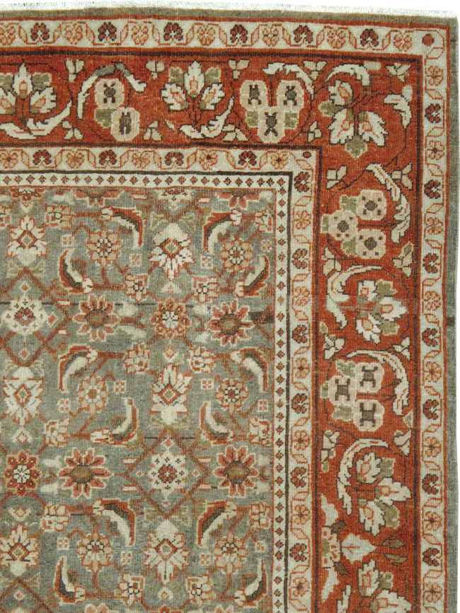 Antique Persian Mahal Gallery Carpet, No.24019 - Galerie Shabab