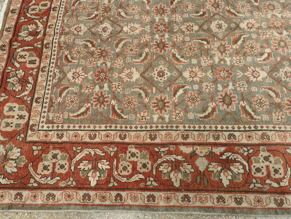 Antique Persian Mahal Gallery Carpet, No.24019 - Galerie Shabab