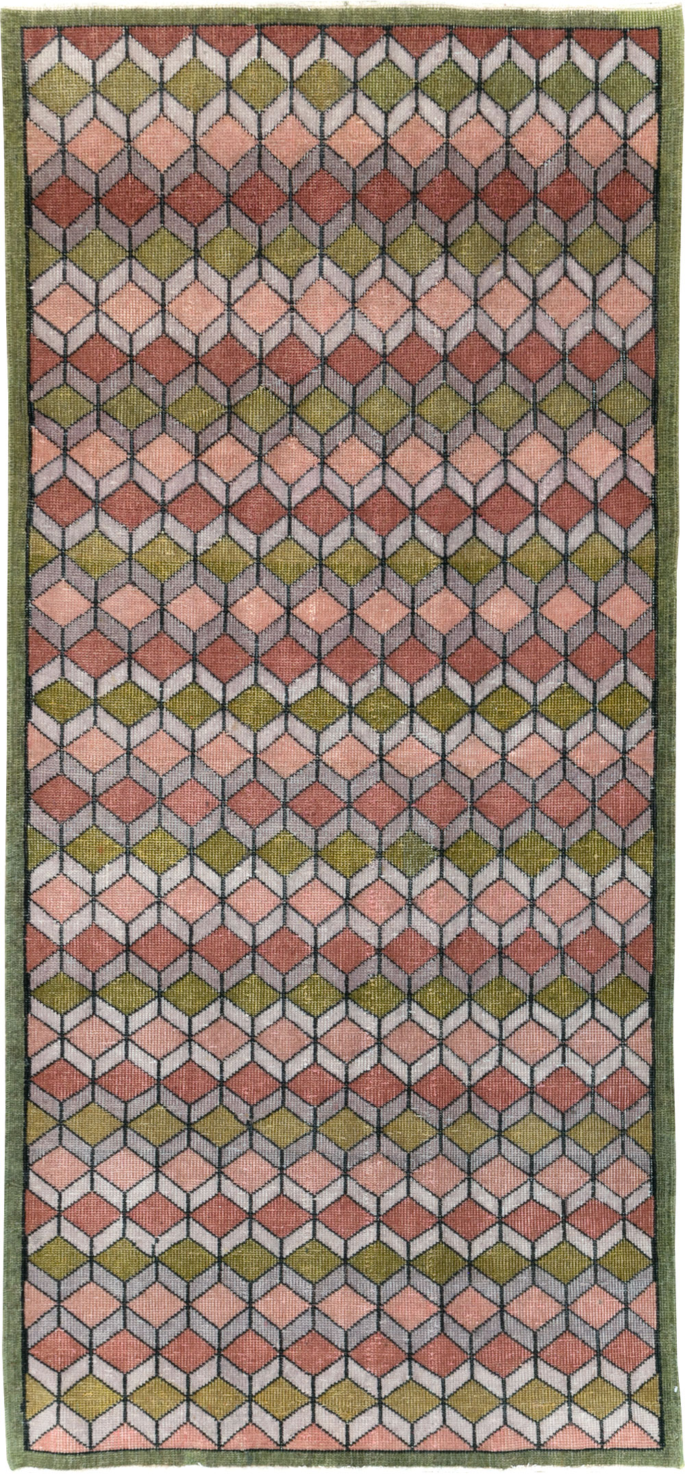 Vintage Anatolian Deco Rug, No.24065 - Galerie Shabab