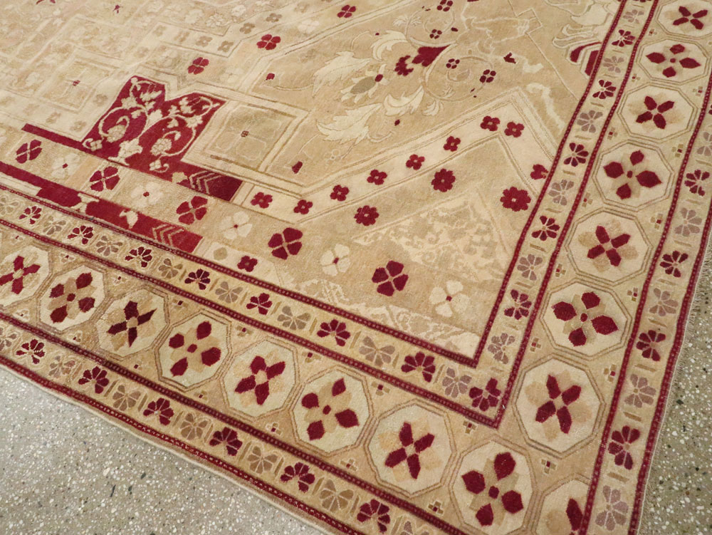 Vintage Indian Agra Carpet, No.24135 - Galerie Shabab