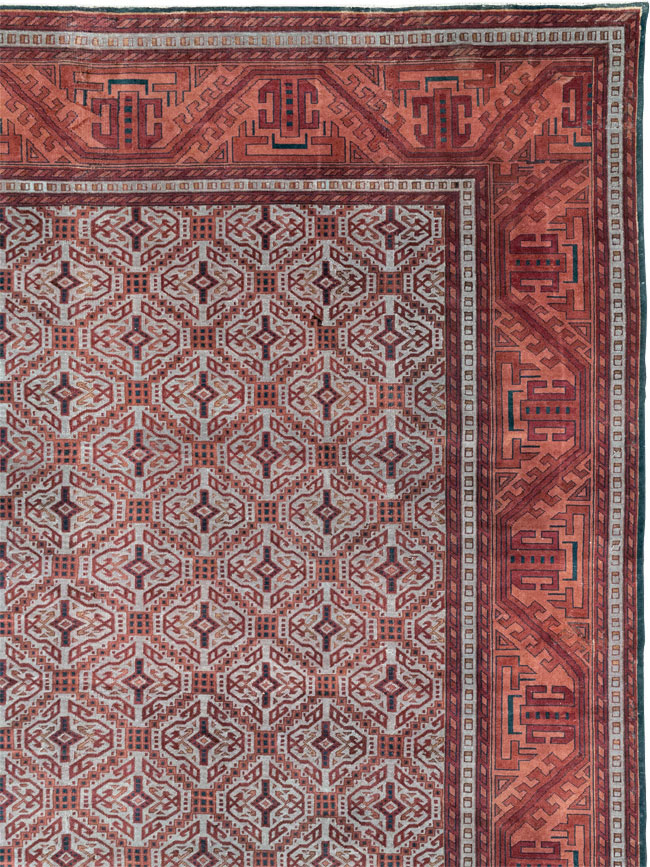 Antique Indian Lahore Oversize Carpet, No.24177 - Galerie Shabab