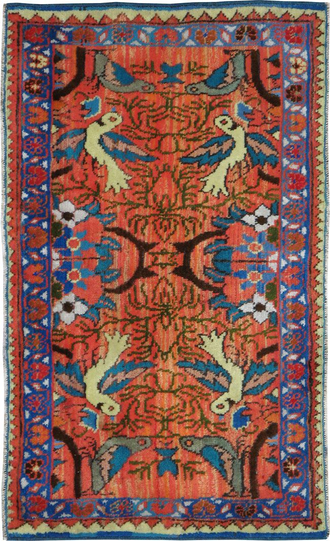 Vintage Persian Tabriz Pictorial Rug (Pair: 1 of 2), No.24198 - Galerie Shabab