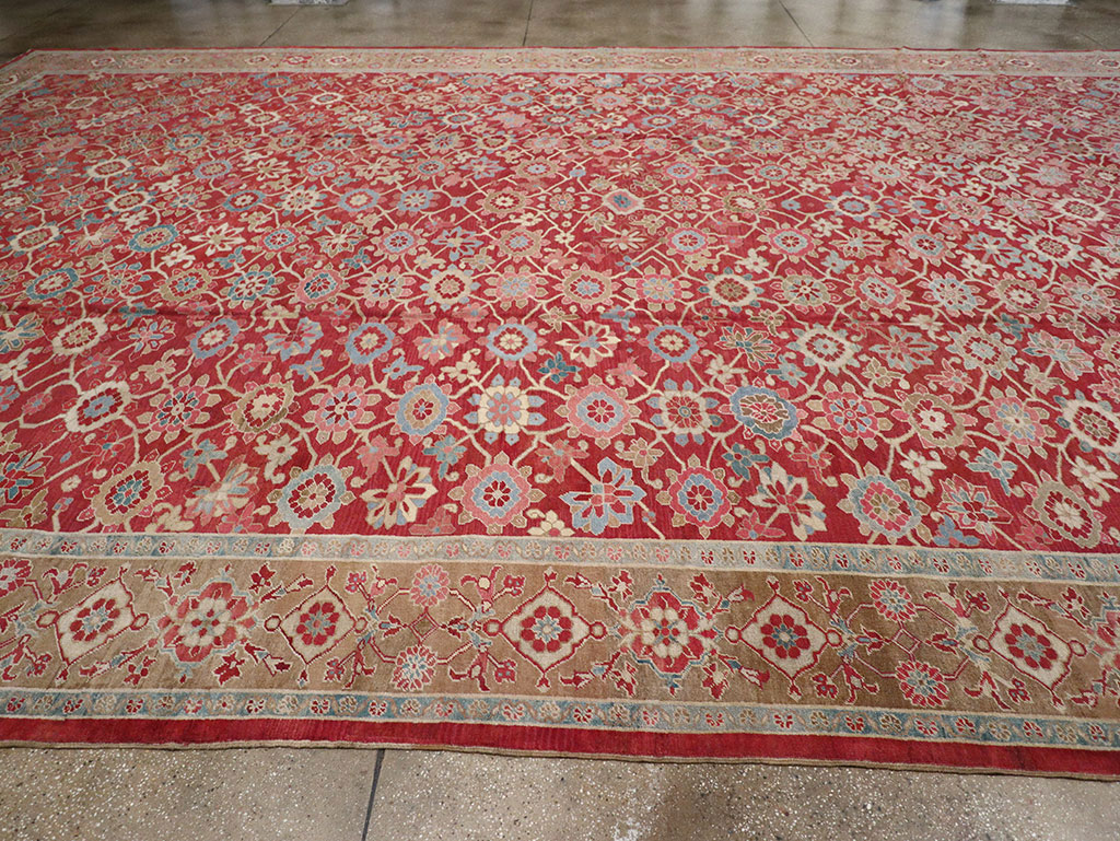 Antique Persian Heriz Large Oversize Carpet, No.24230 - Galerie Shabab