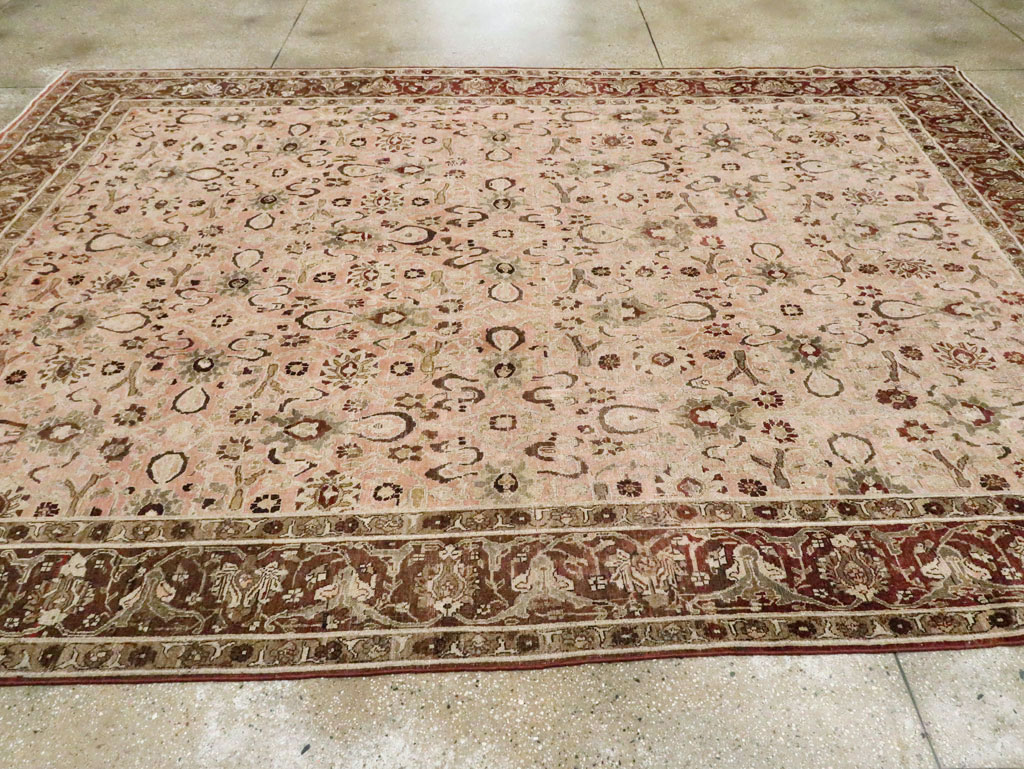 Antique Persian Tabriz Room Size Carpet, No.24290 - Galerie Shabab