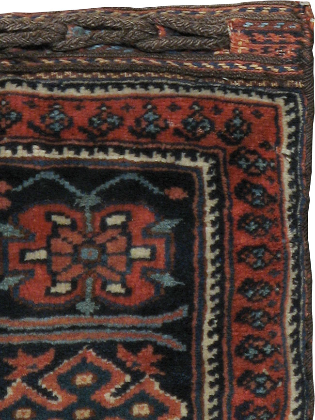 Antique Persian Afshar Bag Face Pillow, No.24319 - Galerie Shabab