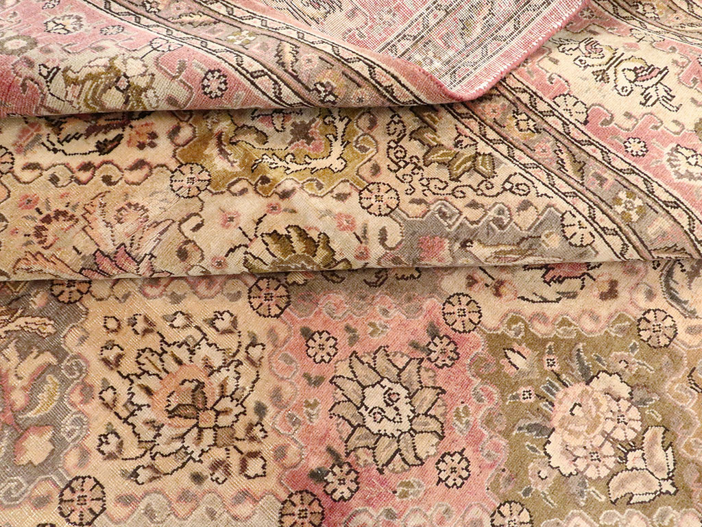 Vintage Persian Tabriz Carpet, No.24321 - Galerie Shabab