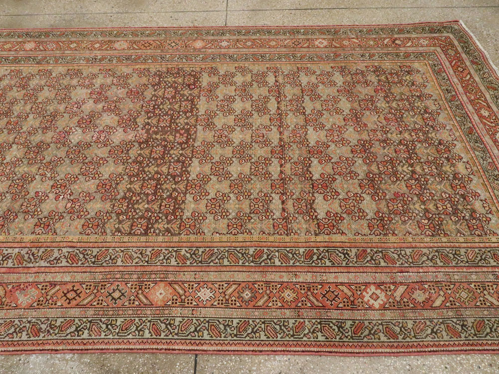 Antique Persian Malayer Wide Runner, No.24334 - Galerie Shabab