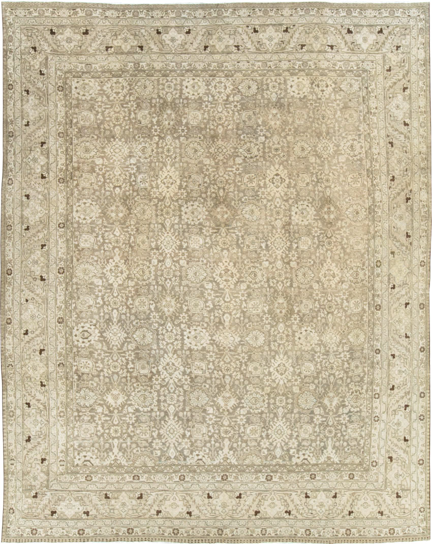 Vintage Persian Tabriz Room Size Carpet, No.24390 - Galerie Shabab
