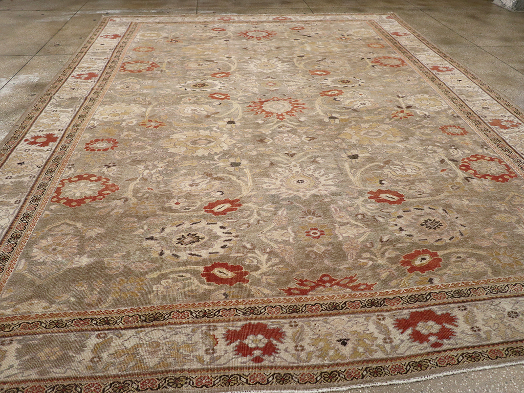 Antique Persian Sultanabad Large Room Size Carpet, No.24399 - Galerie Shabab