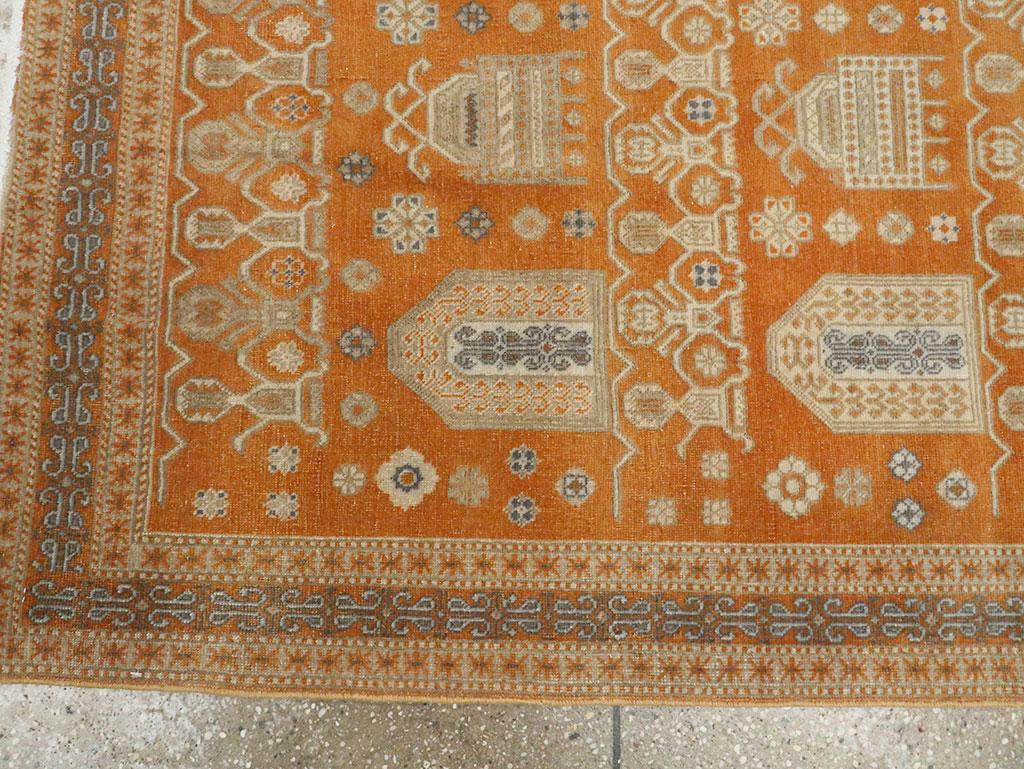 Vintage Persian Afshar Accent Rug, No.24454 - Galerie Shabab