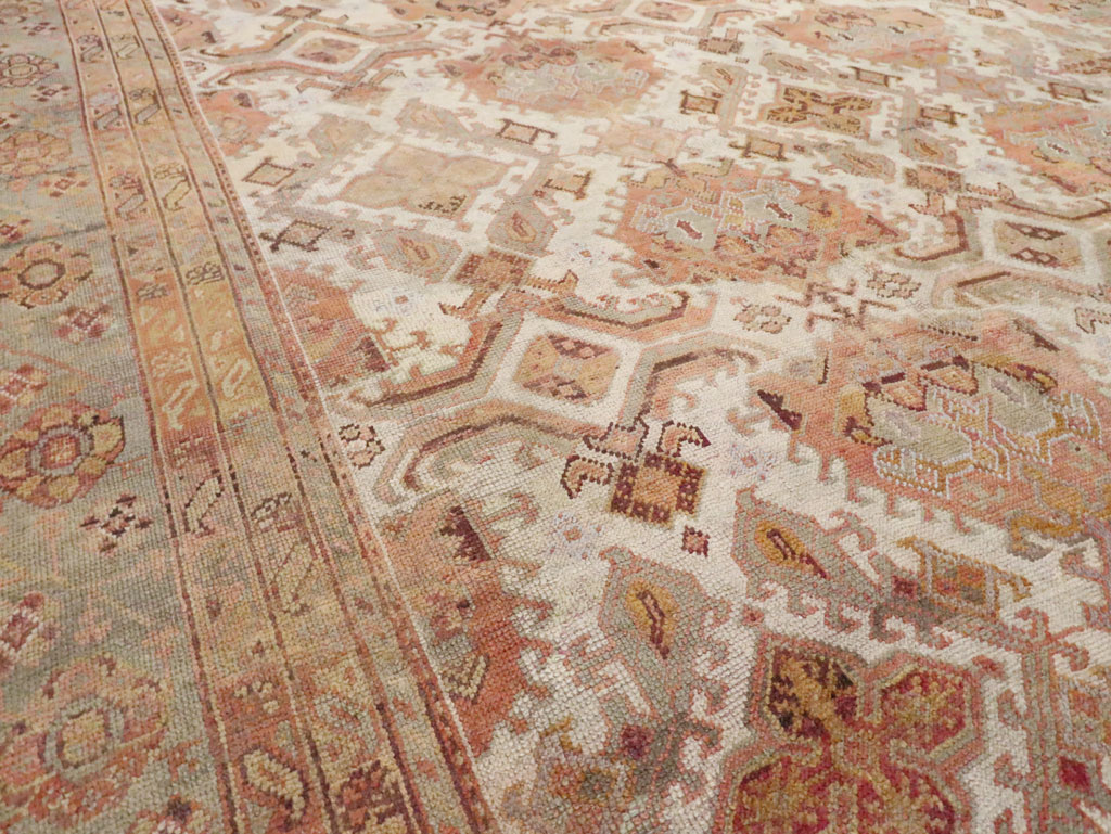 Antique Turkish Oushak Carpet, No.24509 - Galerie Shabab