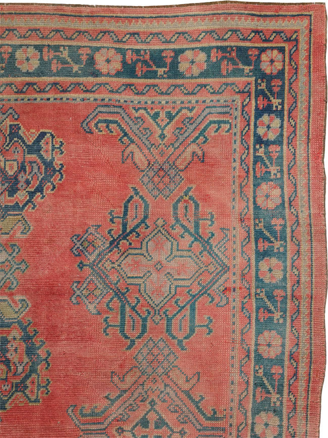 Antique Turkish Oushak Gallery Carpet, No.24548 - Galerie Shabab