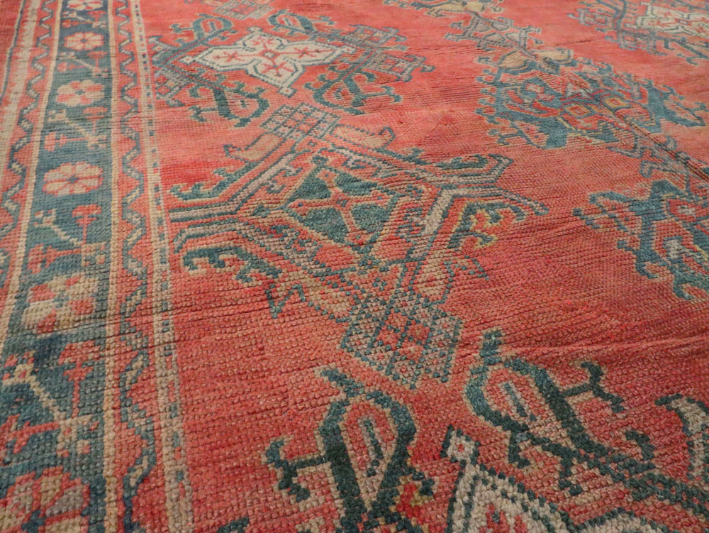 Antique Turkish Oushak Gallery Carpet, No.24548 - Galerie Shabab