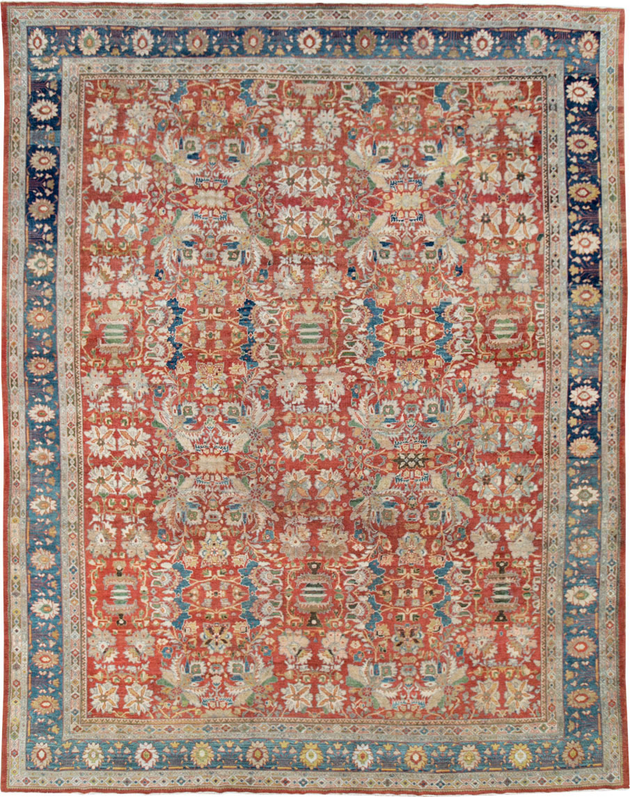 Antique Persian Mahal Large Carpet, No.24673 - Galerie Shabab