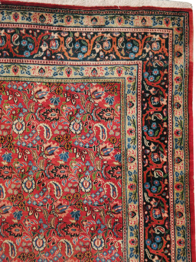 Vintage Persian Mashad Carpet, No.24825 - Galerie Shabab