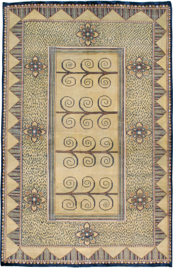 Vintage Indian Modern Rug, No.24834 - Galerie Shabab