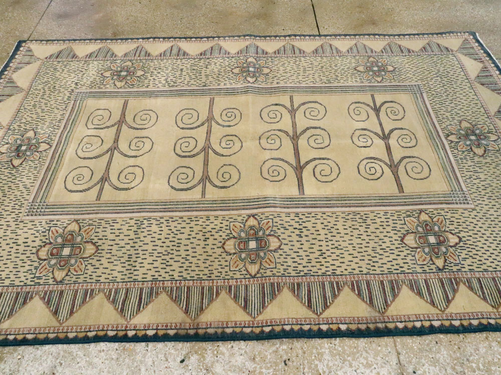 Vintage Indian Modern Rug, No.24834 - Galerie Shabab